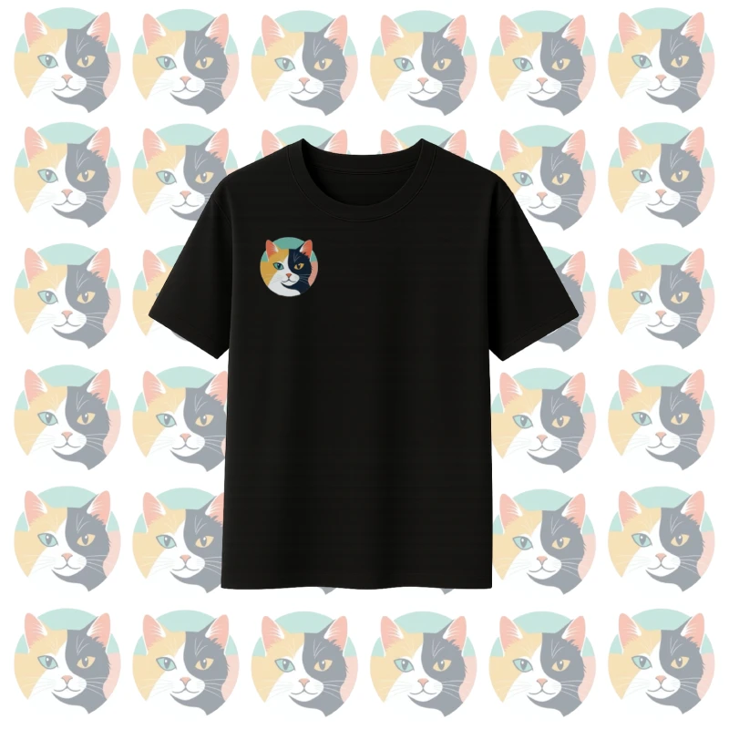 Polera de algodón estampada