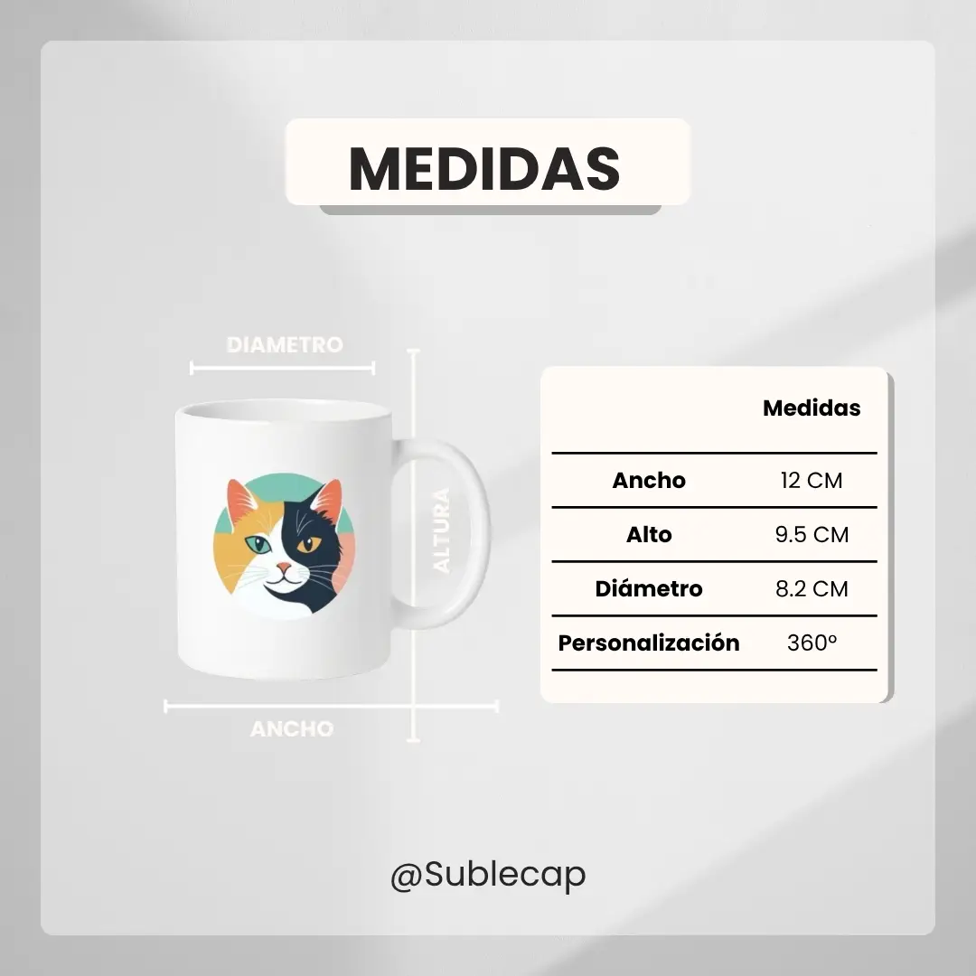 Taza sublimación simple 11 oz - Imagen 2